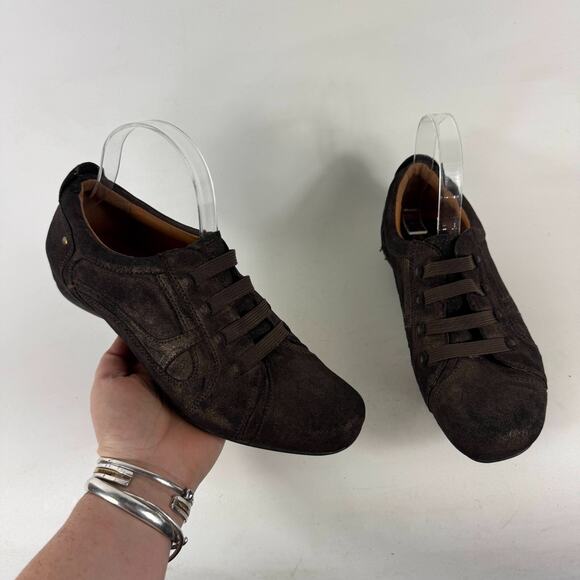 Earthies Ronda Rock Elastic Walker Sneakers Womens 9 Brown Low Top Slip-On Shoes - Picture 1 of 10